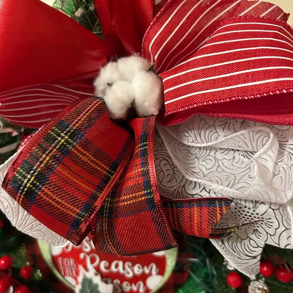 Jesus is the reason for the season wreath